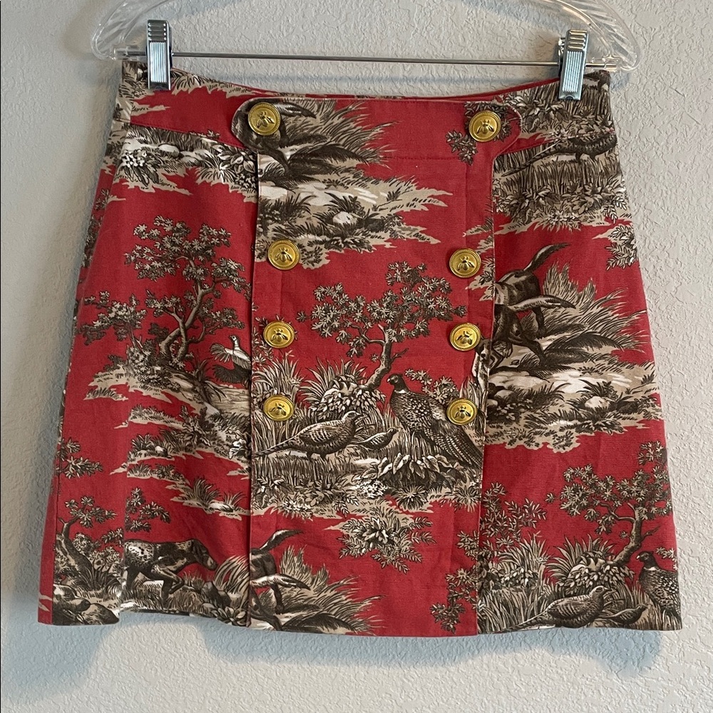 B the Collection Button-Front Skirt